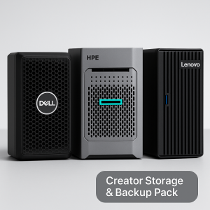creator storage & backup pack (nas/san)